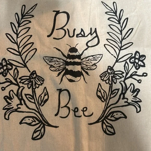 Brand new canvas bag Busy Bee - Picture 3 of 3